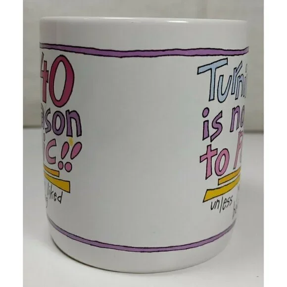 Recycled Paper Greetings Turning 40 No Reason To Panic Coffee And Tea Mug - Picture 4 of 5